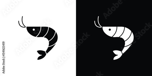 Shrimp icon Vector scalable graphics