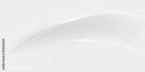 White and grey abstract background. Abstract background of smooth wavy lines, blurred pattern. Light pale vector background. Abstract pale geometric pattern eps 10