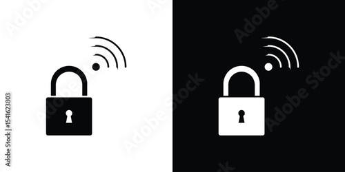 Smart lock icon Vector scalable graphics