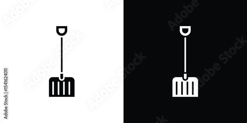 Snow shovel icon Vector scalable graphics