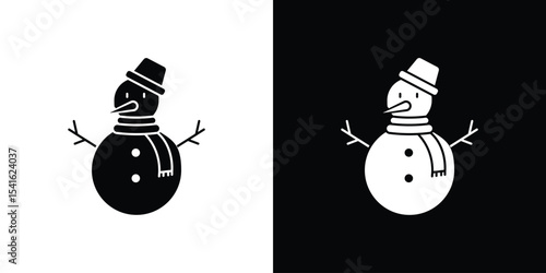 Snowman icon Vector scalable graphics