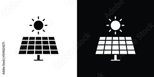 Solar panel icon Vector scalable graphics