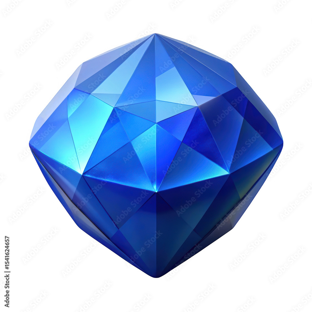 Brilliant blue gemstone isolated on transparent background Brilliant blue gemstone isolated on transparent background
