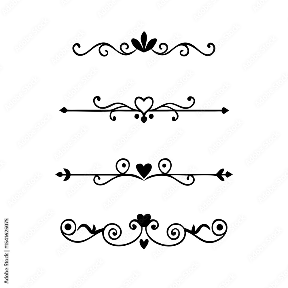 text dividers doodle set. Wedding decorative elements. Divider ornament, borders, floral, vintage line separators. Hand drawn vector illustration isolated on white background. Set page dividers.
text dividers doodle set. Wedding decorative elements. Divider ornament, borders, floral, vintage line separators. Hand drawn vector illustration isolated on white background. Set page dividers.