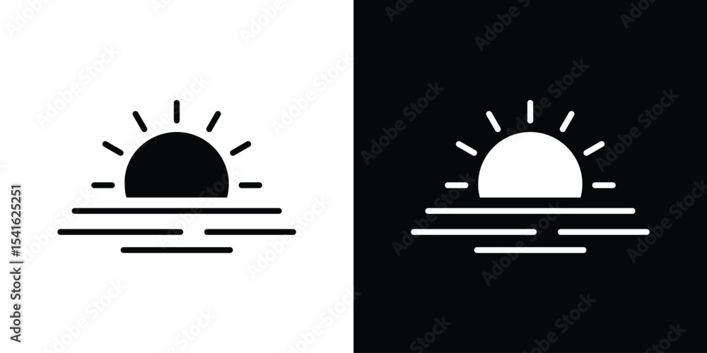 Fototapeta premium Sunrise icon Vector scalable graphics