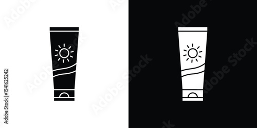 Suntan cream icon Vector scalable graphics