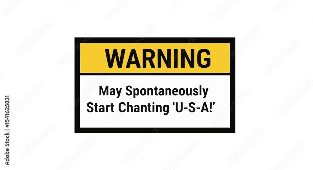 Fototapeta premium Humorous warning sign: 