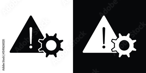 Technical warning icon Vector scalable graphics