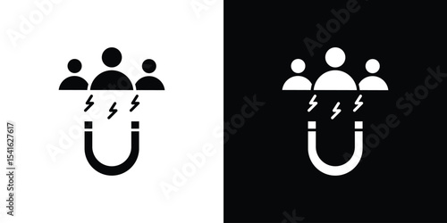 User engagement icon Vector scalable graphics