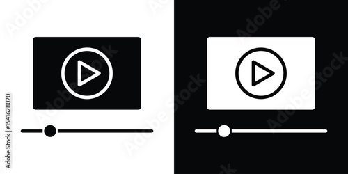 Video tutorial icon Vector scalable graphics
