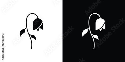 Wilted flower icon Vector scalable graphics