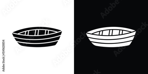 Wooden boat icon Vector scalable graphics