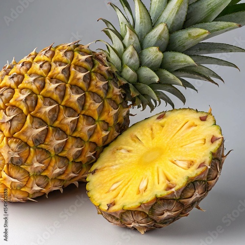 close up of pineapple.