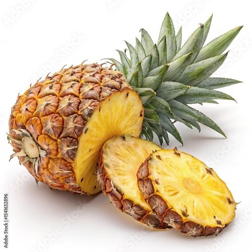close up of pineapple.