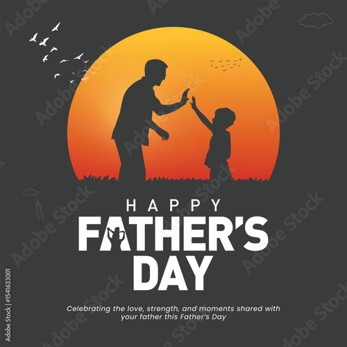 Wallpaper Mural Editable Father’s Day Poster – Modern Typography and Illustration in Vector Format Torontodigital.ca
