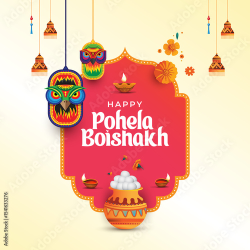Pohela Boishakh, Bengali new Year Poster  in jpeg format