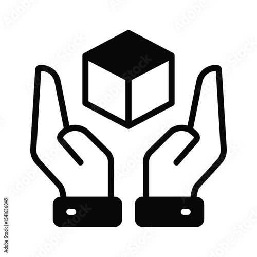 A customizable glyph icon of creative modelling