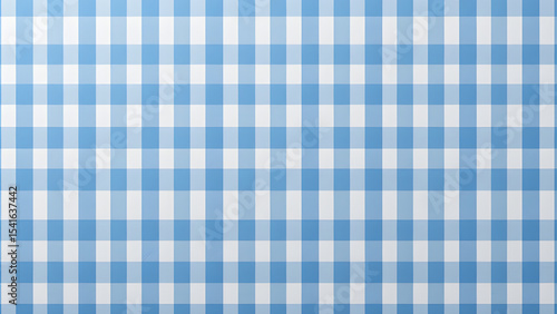 Blue and white gingham pattern background for picnic tablecloth fabric design illustration image stock photo