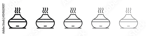 Diffuser icon logo in stroke lines collection