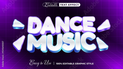 dance music - Editable Text Effect, Font Style