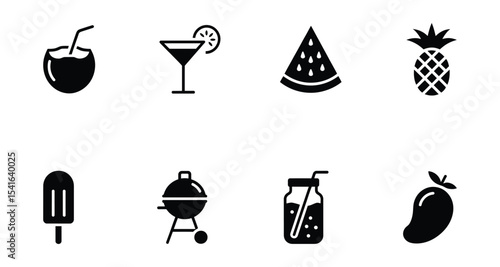 Summer Vacation icon collection