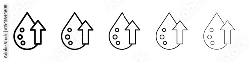 High cholesterol icon logo in stroke lines collection