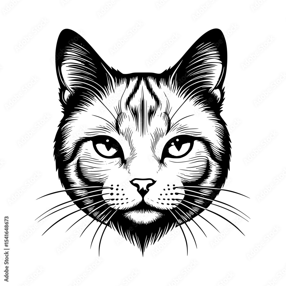 Obraz premium Cat Head vector 