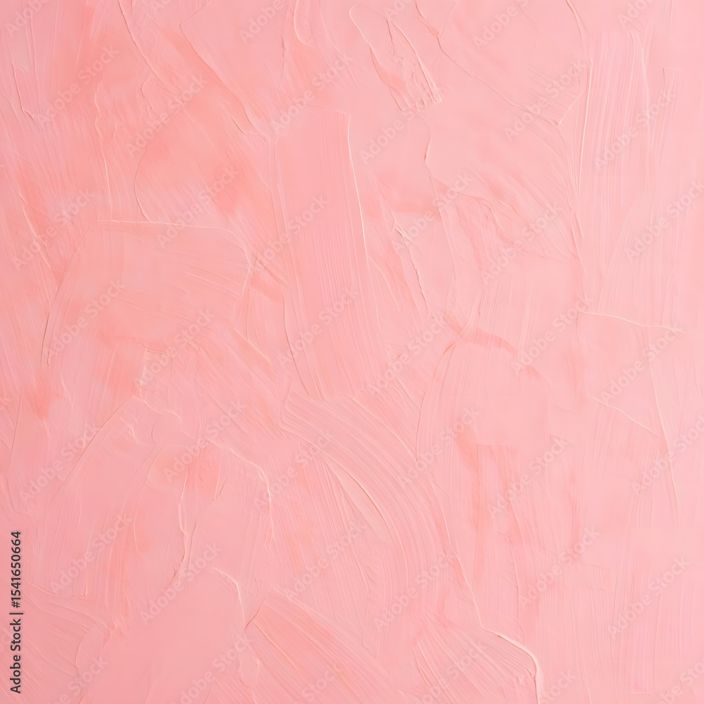 Fototapeta premium Textured Abstract Pink Painting with Palette Knife Strokes – Modern Minimalist Art