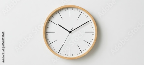 Wallpaper Mural The minimalist wooden clock showcasing modern design and timeless elegance. Torontodigital.ca