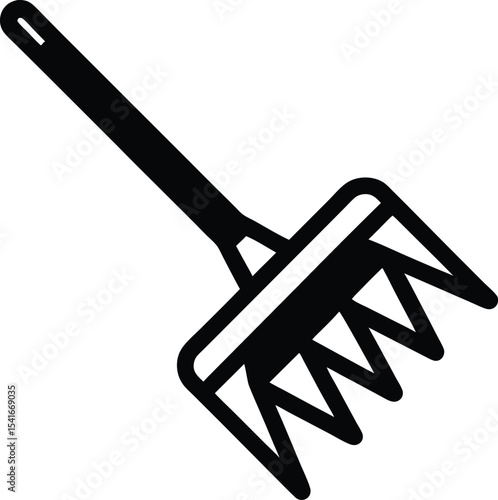 Cold Frost Scraper Icon Outline Vector Illustration