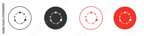 Adaptation icon Logos. Flat Vector Icon Design Template