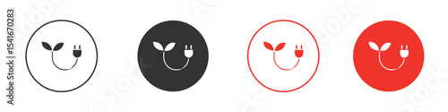 Alternative energy icon Logos. Flat Vector Icon Design Template