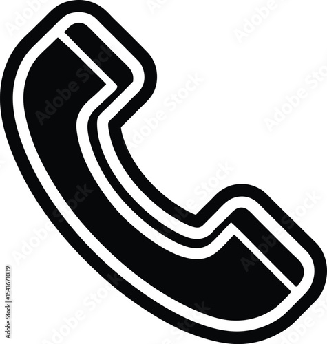 Frosted Contact Icon Outline Vector Illustration