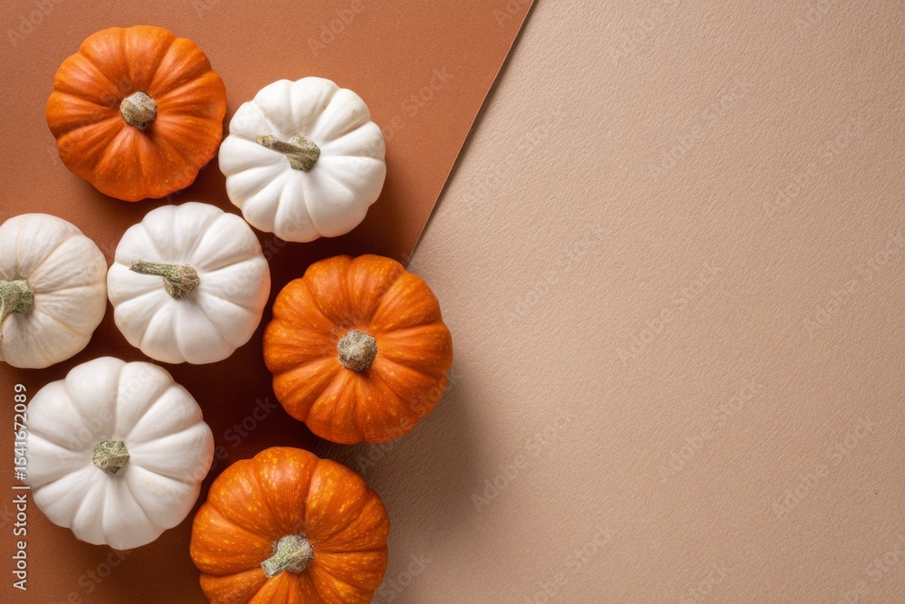 Close-up of autumn pumpkin, empty space, beautifully lit in soft daylight, aesthetic composition Close-up of autumn pumpkin, empty space, beautifully lit in soft daylight, aesthetic composition
