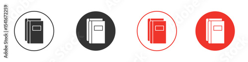 Book copy icon Logos. Flat Vector Icon Design Template