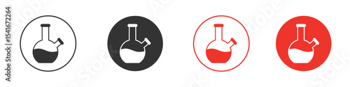 Bong icon Logos. Flat Vector Icon Design Template