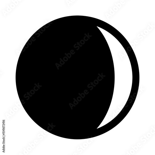 Waxing Crescent Moon Symbol