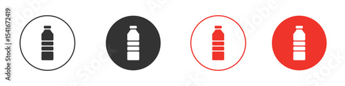 Bottle icon Logos. Flat Vector Icon Design Template