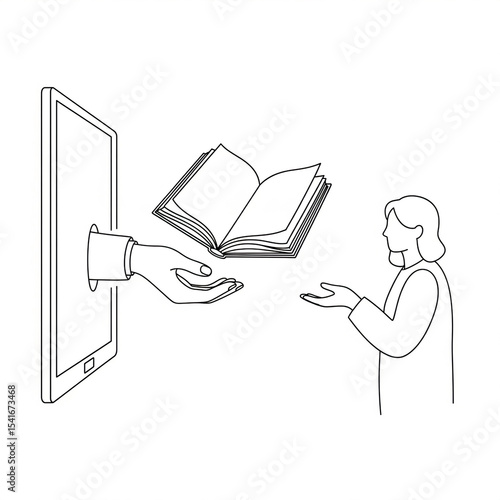 Online Library Digital Book Delivery via Tablet