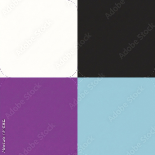 Color Block Composition in Squares
