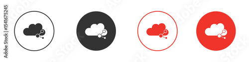 Cloud share icon Logos. Flat Vector Icon Design Template