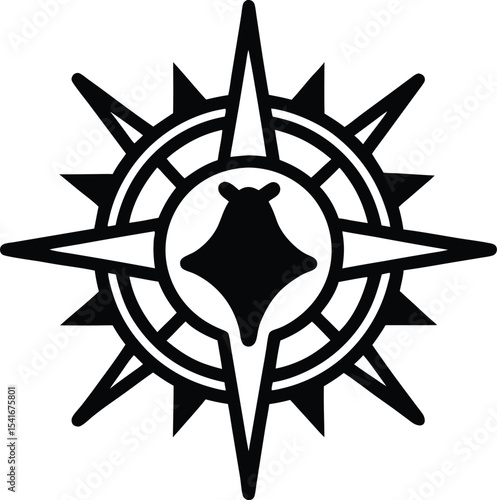 Polar Shine Icon Outline Vector Illustration