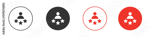 Customer loyalty icon Logos. Flat Vector Icon Design Template