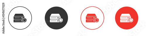 Data backup icon Logos. Flat Vector Icon Design Template