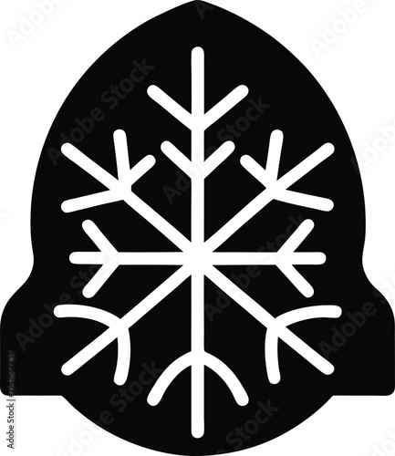 Snow Veil Icon Outline Vector Illustration