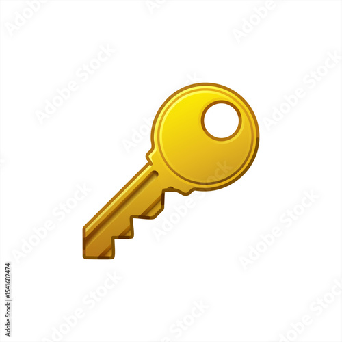 Key vector isolated icon. Emoji illustration. Key vector emoticon, vector 10 eps.