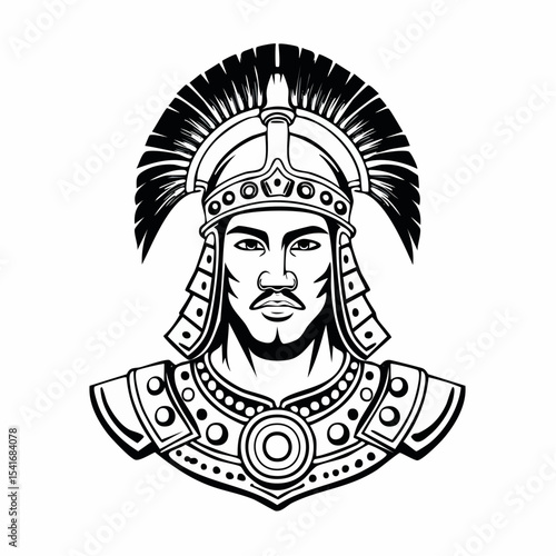 Gladiator Vector Image. Gladiator Ready Image Illustrations on white background.