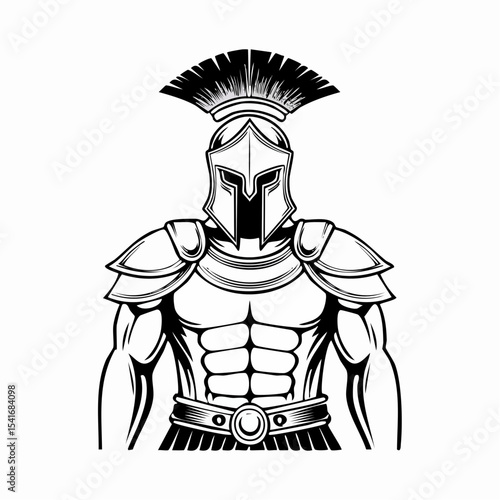 Gladiator Vector Image. Gladiator Ready Image Illustrations on white background.