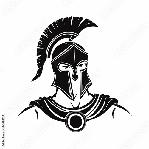 Spartan Gladiator Image. Gladiator Ready Stock Illustrations on white background.