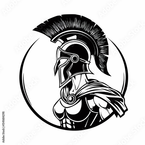 Spartan Gladiator Image. Gladiator Ready Stock Illustrations on white background.